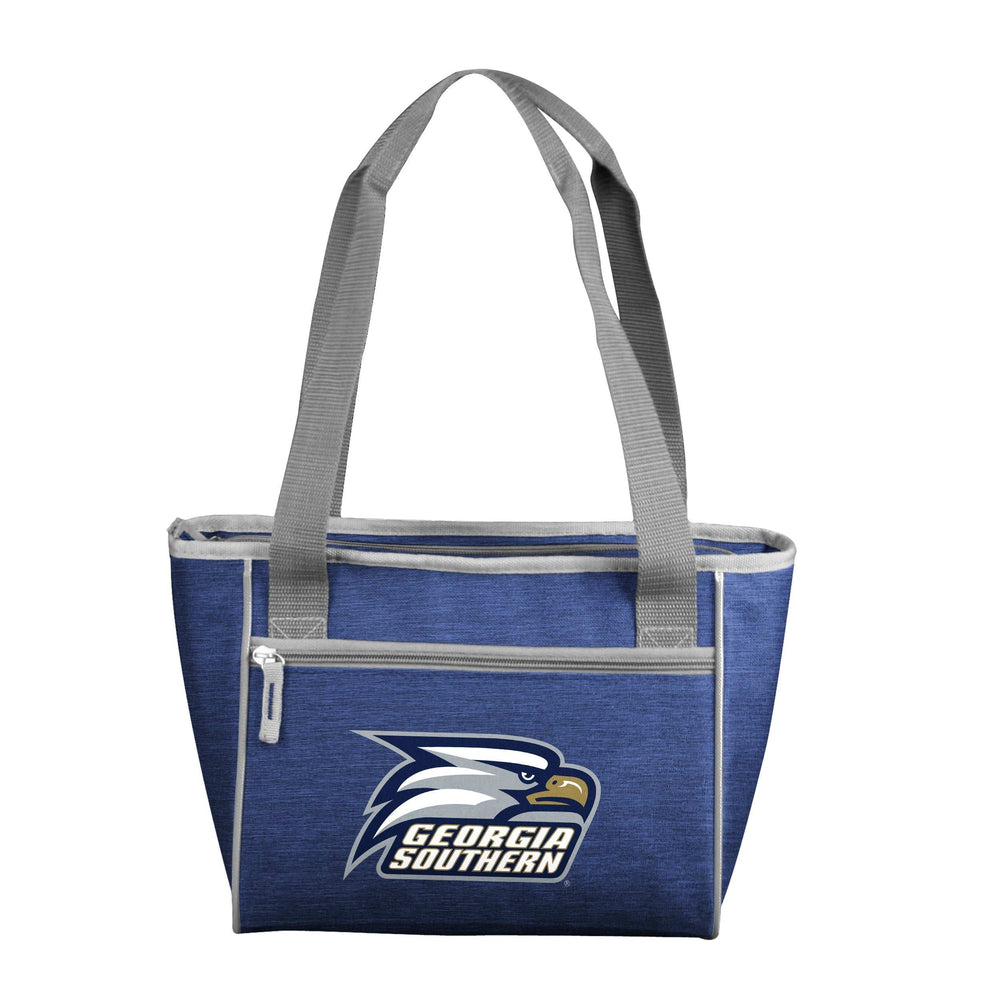 GA Southern Crosshatch 16 Can Cooler Tote - Logo Brands - Flyclothing LLC