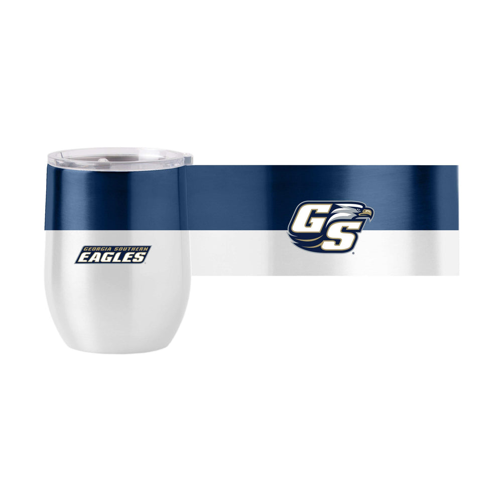Georgia Southern 16oz Colorblock Stainless Curved Beverage - Logo Brands - Flyclothing LLC