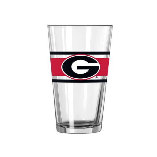 Georgia 16oz Stripe Pint Glass - Logo Brands - Flyclothing LLC