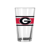 Georgia 16oz Stripe Pint Glass - Logo Brands - Flyclothing LLC