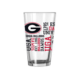 Georgia 16oz Spirit Pint Glass - Logo Brands - Flyclothing LLC