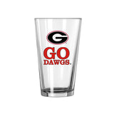 Georgia 16oz Slogan Pint Glass - Logo Brands - Flyclothing LLC