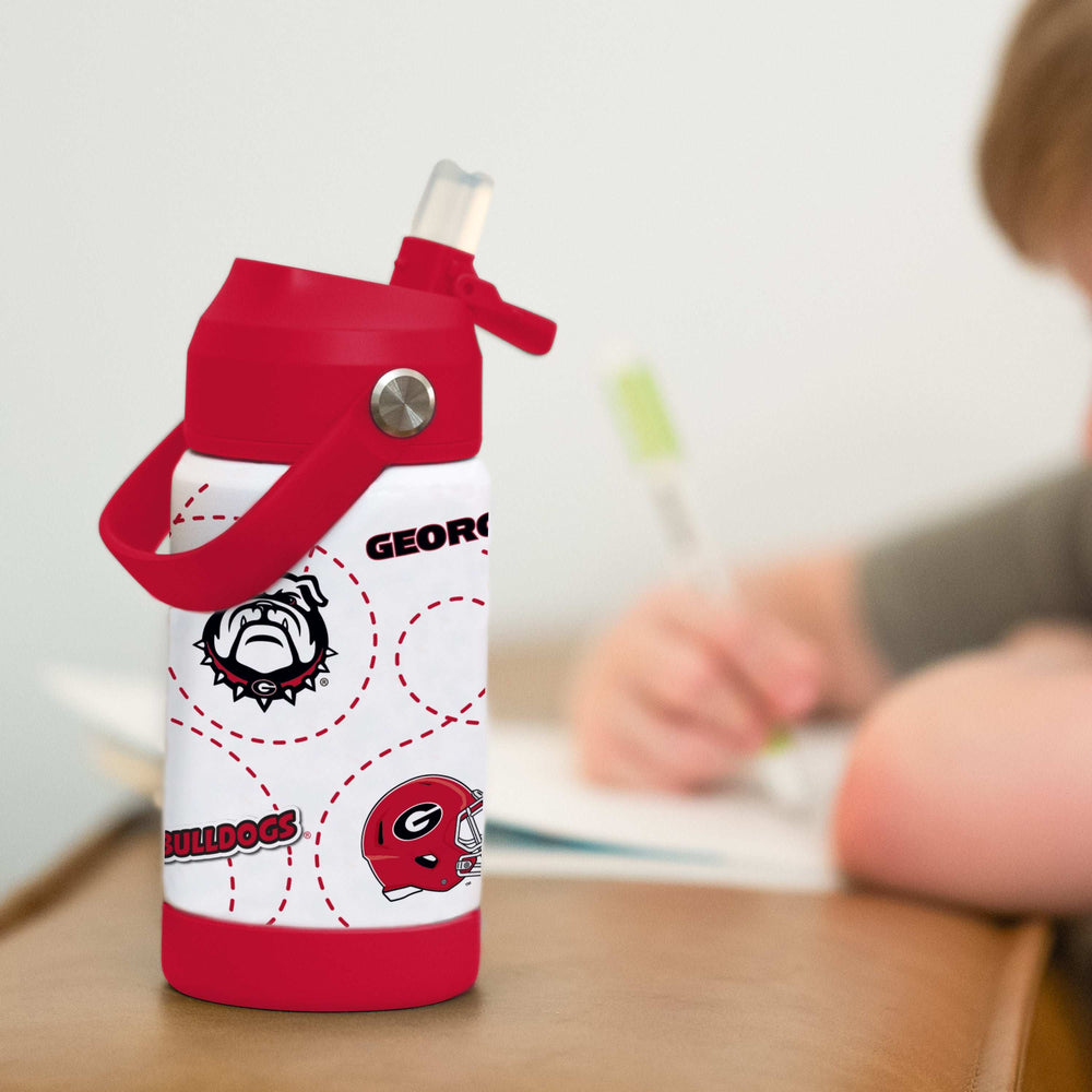 Georgia 12oz Mascot SS Kids Bottle - Logo Brands - Flyclothing LLC