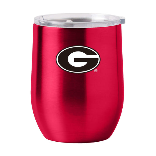 Georgia 16oz Gameday Stainless Curved Beverage - Logo Brands - Flyclothing LLC