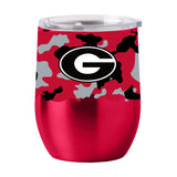 Georgia 16oz Camo Stainless Curved Beverage - Logo Brands - Flyclothing LLC