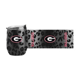 Georgia Leopard 16oz Black Powdercoat Curved Beverage - Logo Brands - Flyclothing LLC