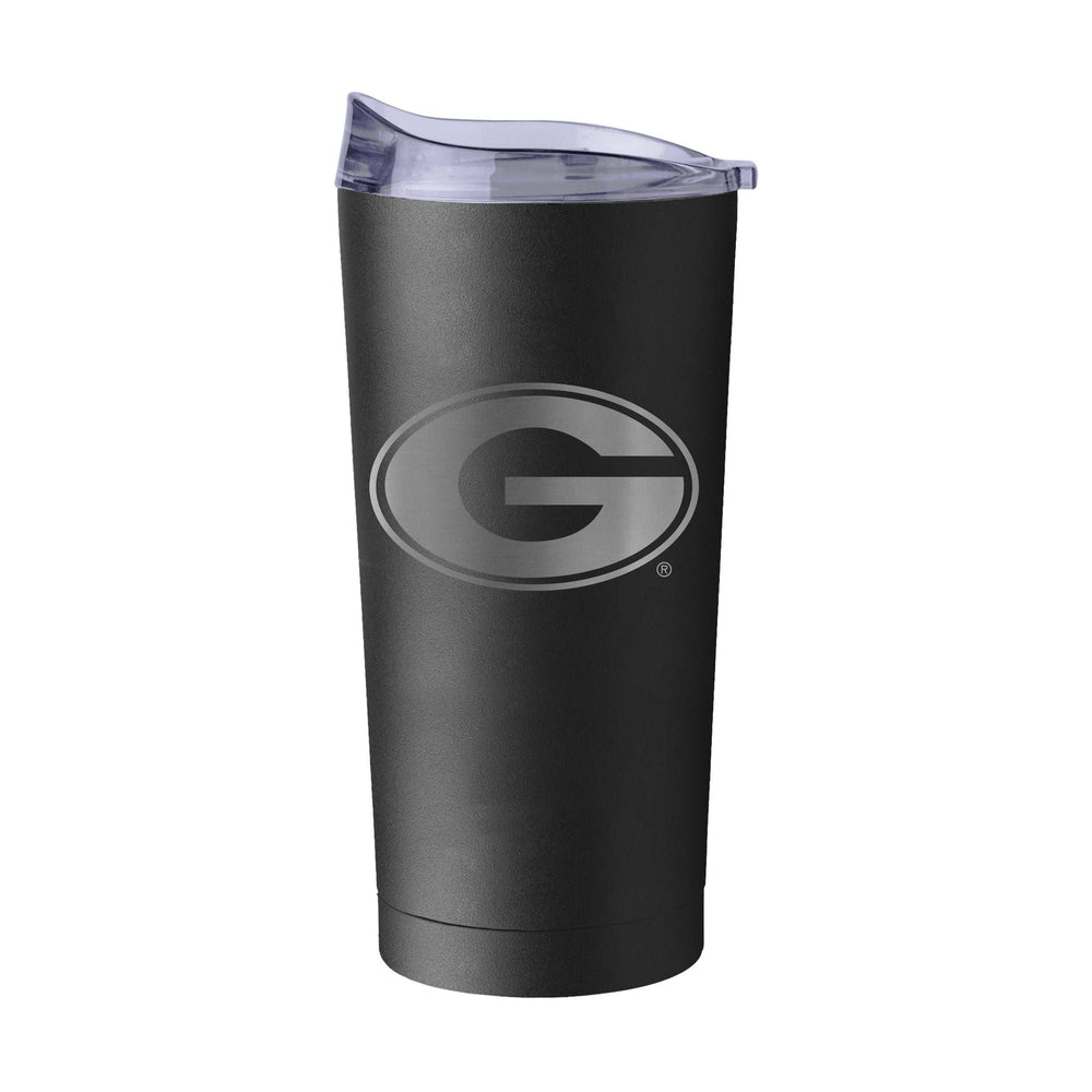 Georgia 20oz Gun Metal Black Powder Coat Tumbler - Logo Brands - Flyclothing LLC