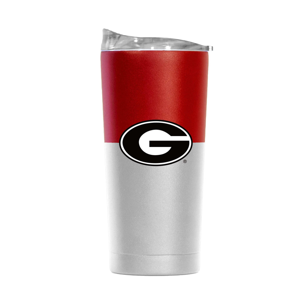 Georgia 20oz Colorblock White Powder Coat Tumbler - Logo Brands - Flyclothing LLC