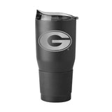 Georgia 30oz Gun Metal Black Powder Coat Tumbler - Logo Brands - Flyclothing LLC