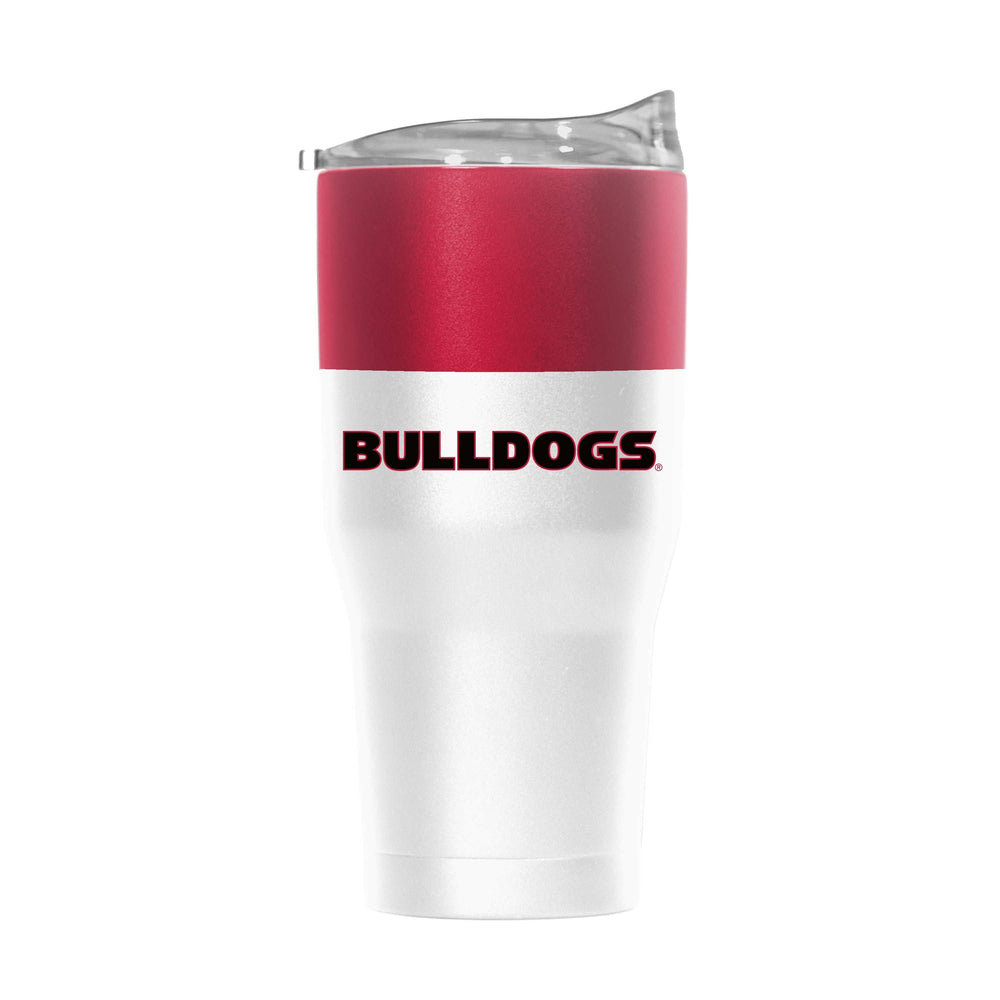 Georgia 30oz Colorblock White Powder Coat Tumbler - Logo Brands - Flyclothing LLC