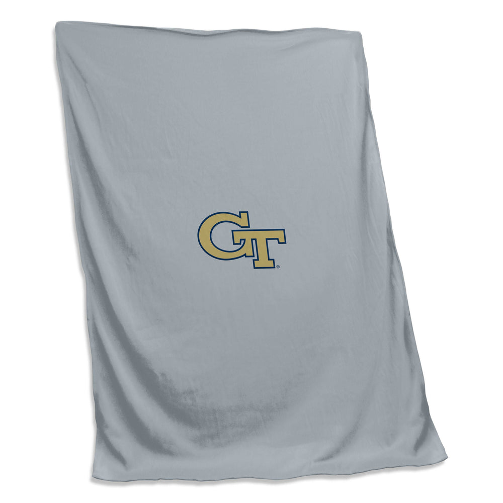Georgia Tech Screened Sweatshirt Blanket - Logo Brands - Flyclothing LLC