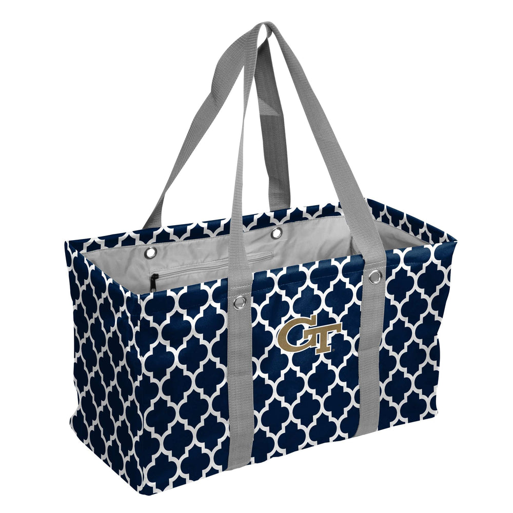 GA Tech Quatrefoil Picnic Caddy - Logo Brands - Flyclothing LLC