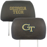 Georgia Tech Head Rest Cover - Logo Brands - Flyclothing LLC