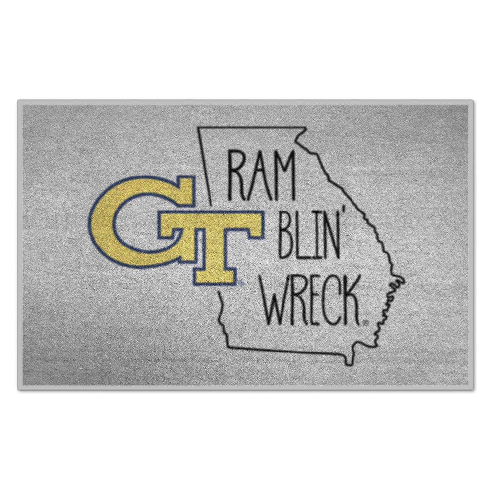 Georgia Tech Starter Mat - Southern Style - Logo Brands - Flyclothing LLC