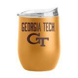 Georgia Tech 16oz Huddle Powder Coat Curved Bev - Logo Brands - Flyclothing LLC