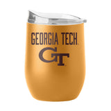 Georgia Tech 16oz Huddle Powder Coat Curved Bev - Logo Brands - Flyclothing LLC