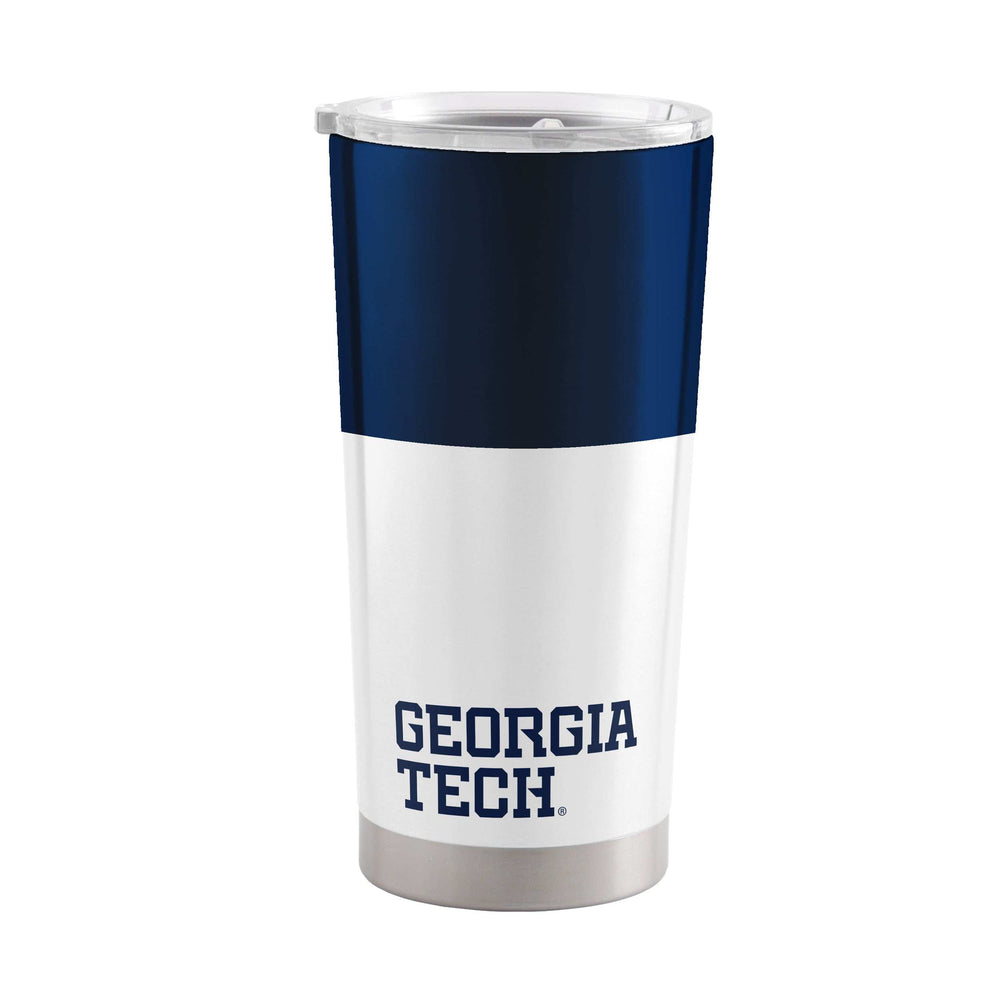 GA Tech 20oz Colorblock Stainless Tumbler - Logo Brands - Flyclothing LLC