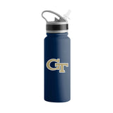 GA Tech 25oz Campus Color Letterman Stainless Single Wall Flip Top Bottle - Logo Brands - Flyclothing LLC