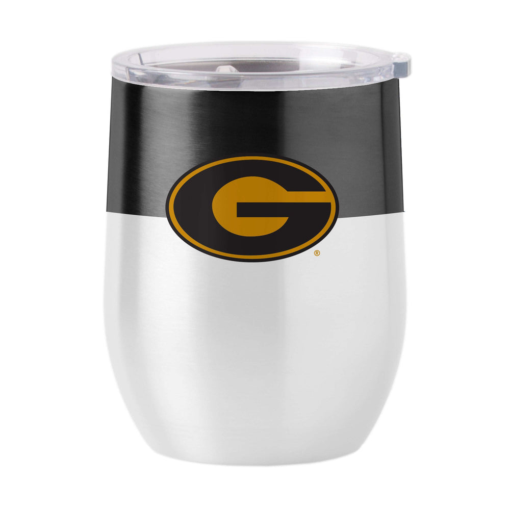 Grambling State Colorblock 16oz Stainless Curved Beverage - Logo Brands - Flyclothing LLC