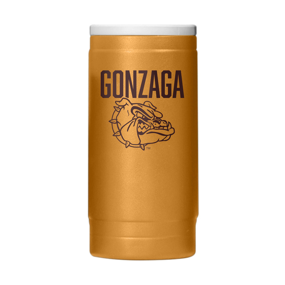 Gonzaga 12oz Oak Huddle Powdercoat SlimCan Coolie - Logo Brands - Flyclothing LLC