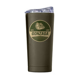 Gonzaga 20oz Olive Badge Powder Coat Tumbler - Logo Brands - Flyclothing LLC