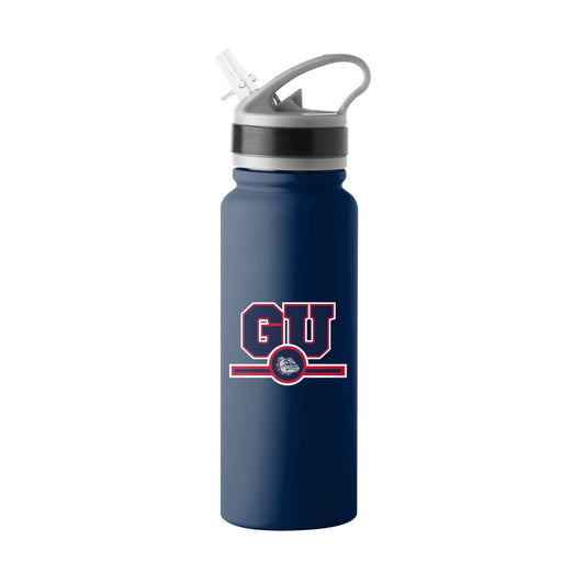 Gonzaga 25oz Campus Color Letterman Stainless Single Wall Flip Top Bottle - Logo Brands - Flyclothing LLC