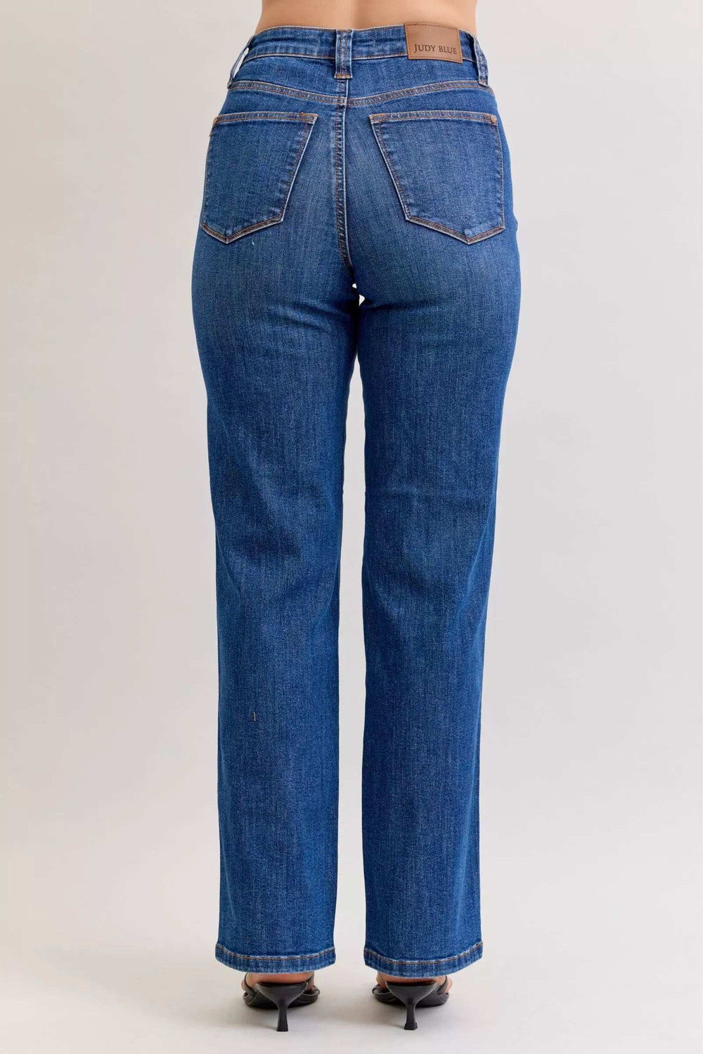 Judy Blue High Waist Tummy Control Straight Jeans - Trendsi - Flyclothing LLC