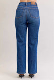 Judy Blue High Waist Tummy Control Straight Jeans - Trendsi - Flyclothing LLC