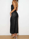 Sequin Cutout Tube Dress - Trendsi - Flyclothing LLC