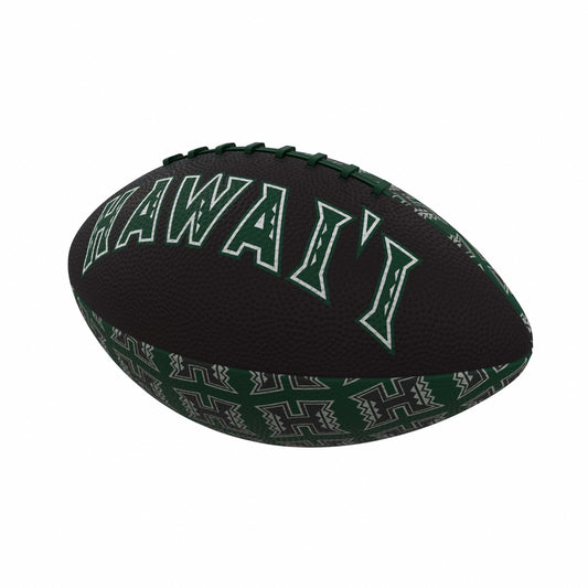 Hawaii Repeating Mini-Size Rubber Football - Logo Brands - Flyclothing LLC