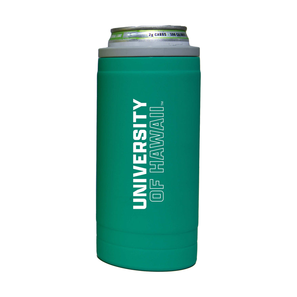 Hawaii 12oz Optic Stacked Soft Touch Slim Coolie - Logo Brands - Flyclothing LLC