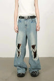 Men's Raw Hem Distressed Jeans - Trendsi - Flyclothing LLC