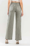 Vervet by Flying Monkey 90's Super High Rise Cargo Jeans - Trendsi - Flyclothing LLC
