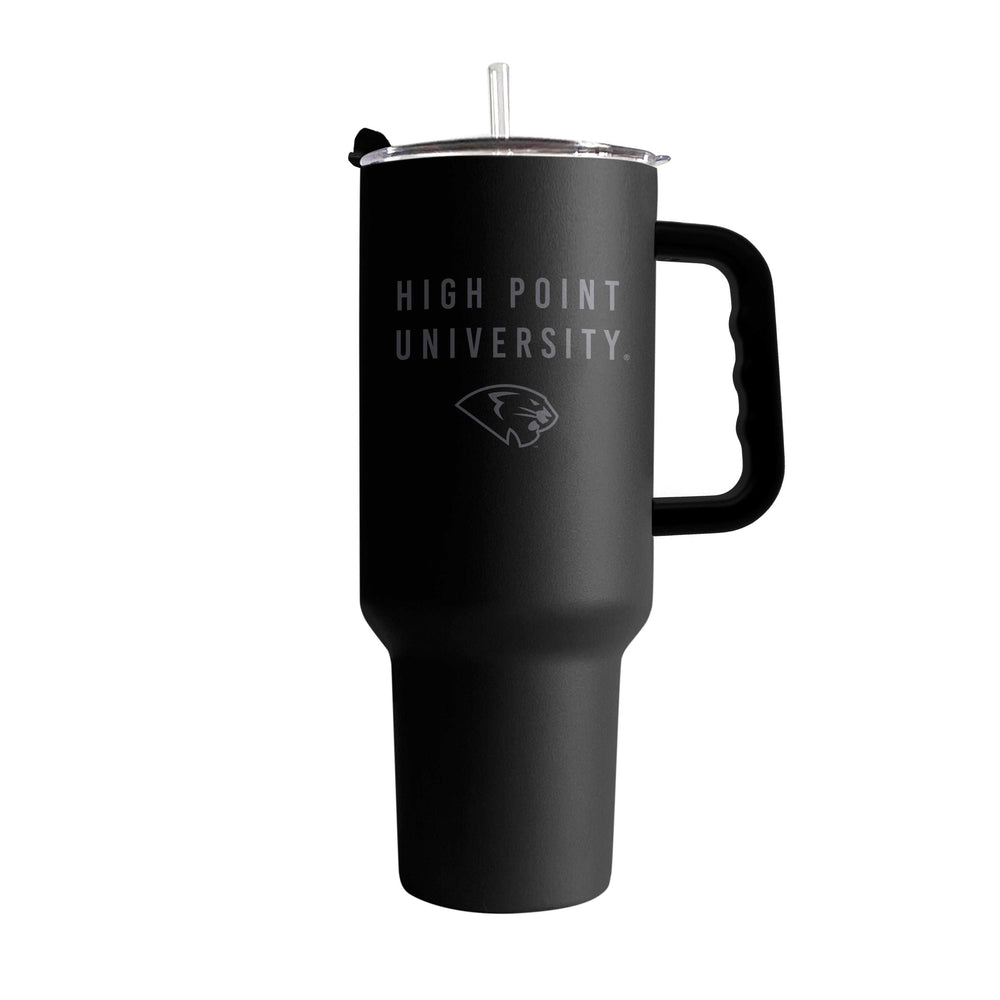 High Point 40oz Black Tonal Powder Coat Tumbler - Logo Brands - Flyclothing LLC