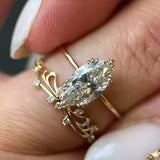 2 Piece 2 Carat Moissanite 925 Sterling Silver Zircon Ring - Trendsi - Flyclothing LLC