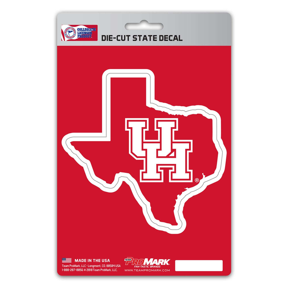 University of Houston State Shape Decal - Logo Brands - Flyclothing LLC
