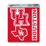 University of Houston Decal 3-pk - Logo Brands - Flyclothing LLC