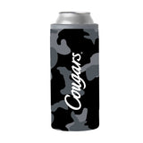 Houston Black Camo 12oz Slim Can Coolie - Logo Brands - Flyclothing LLC