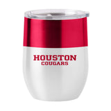 Houston Colorblock 16oz Stainless Curved Beverage - Logo Brands - Flyclothing LLC