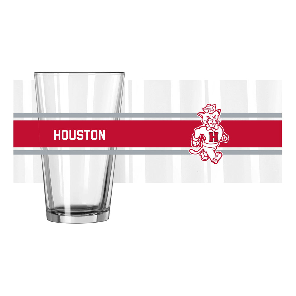 Houston Vault 16oz Stripe Pint Glass - Logo Brands - Flyclothing LLC