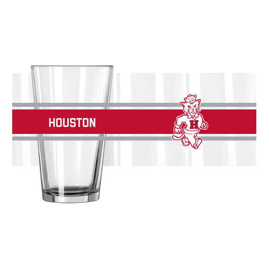 Houston Vault 16oz Stripe Pint Glass - Logo Brands - Flyclothing LLC