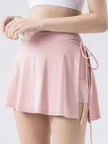 High Waist Active Skort with Pockets - Trendsi - Flyclothing LLC