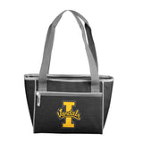 University of Idaho Black 16 Can Cooler Tote f/ Primary Logo - Logo Brands - Flyclothing LLC