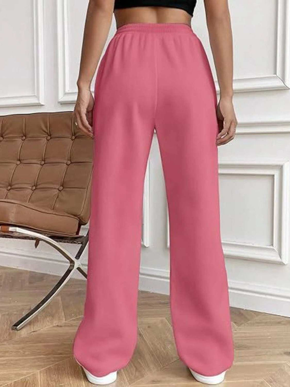 Drawstring Wide Leg Pants with Pockets - Trendsi - Flyclothing LLC