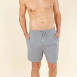 The Rock Solid | Mild Grey SleepDeep™ Men’s Pajama Shorts - Shinesty - Flyclothing LLC