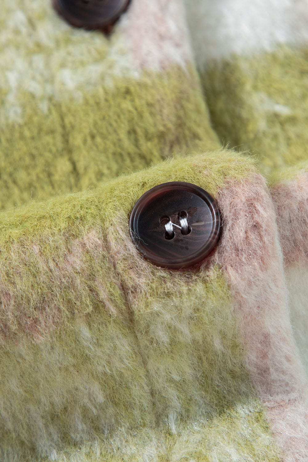 Pocketed Plaid Collared Neck Shacket - Trendsi - Flyclothing LLC