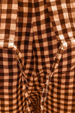 Full Size Plaid Round Neck Half Sleeve Top and Pants Set - Trendsi - Flyclothing LLC