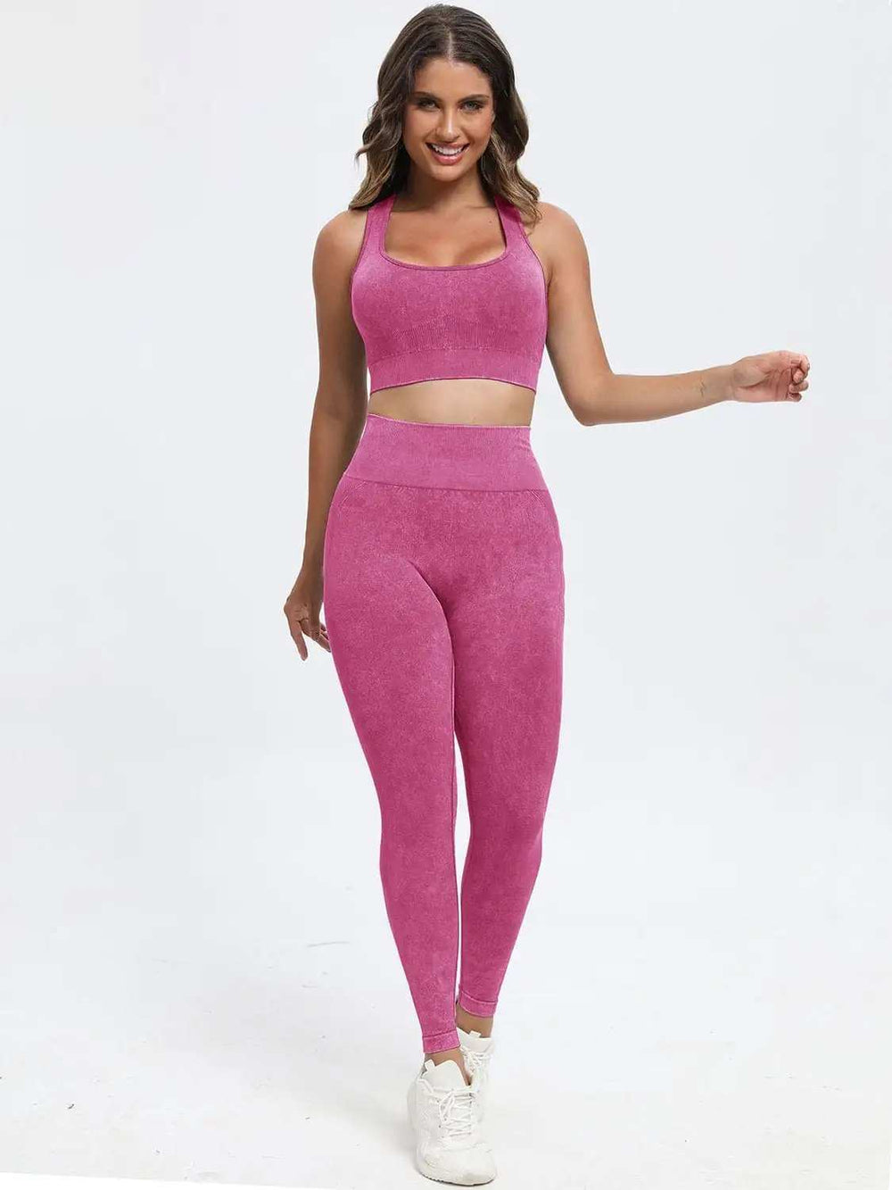 Scoop Neck Wide Strap Top and Pants Active Set - Trendsi - Flyclothing LLC