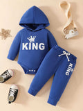 Children's Long Sleeve Bodysuit Hoodie and Pants Set - Trendsi - Flyclothing LLC