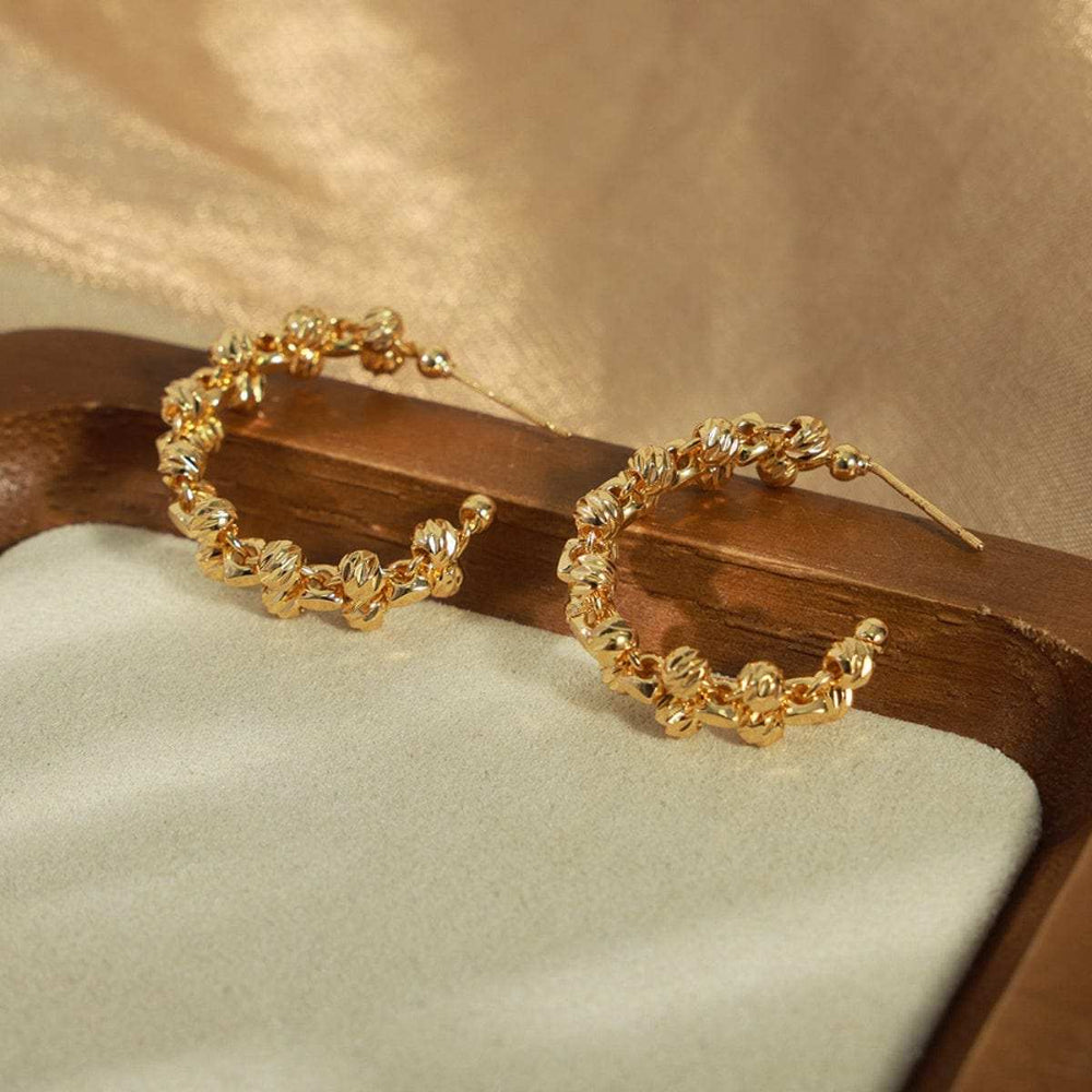 Titanium Steel C-Hoop Earrings - Trendsi - Flyclothing LLC